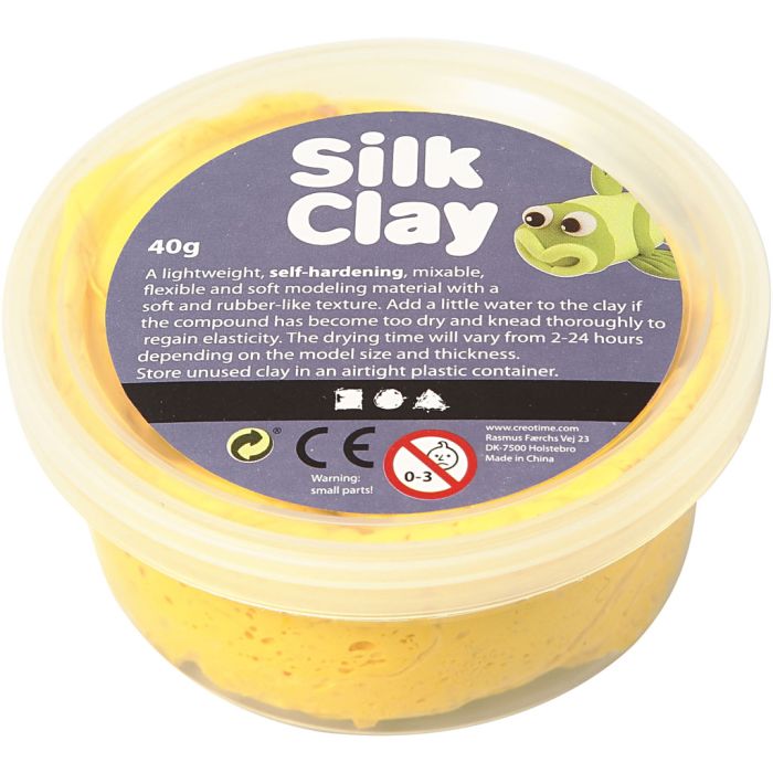 Silk Clay®, gul, 40 g/ 1 burk