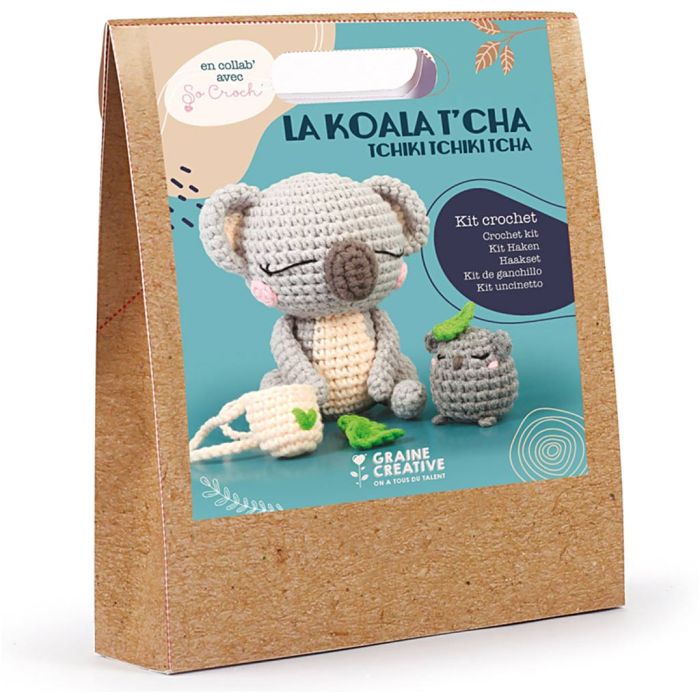 Amigurumi Virkningskit, Koala, stl. 12.5 cm, 1 förp.