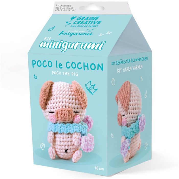 Amigurumi Virkningskit, Grisen Poco, 1 förp.