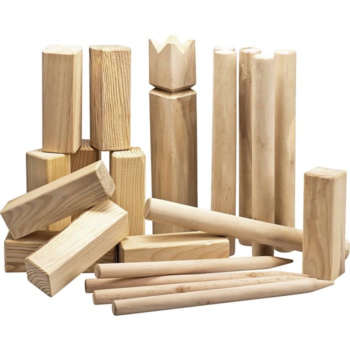Vinkingaspel / Kubb, H: 31 cm, 1 set