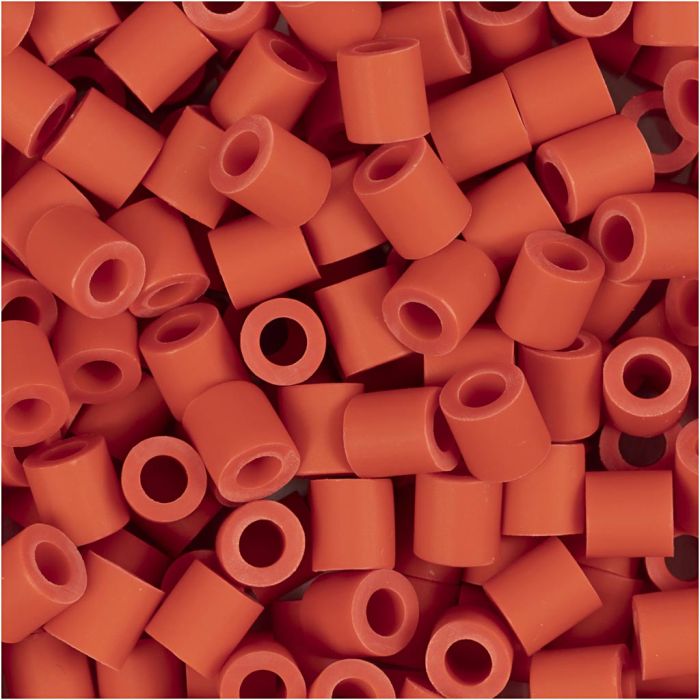 NABBI BioBeads, stl. 5x5 mm, Hålstl. 2,5 mm, medium, ljusröd, 1000 st./ 1 förp.