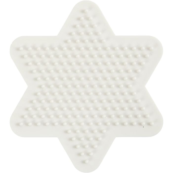NABBI BioBeads Pärlplatta, stjärn, stl. 9,8x9,8 cm, medium, 1 st.
