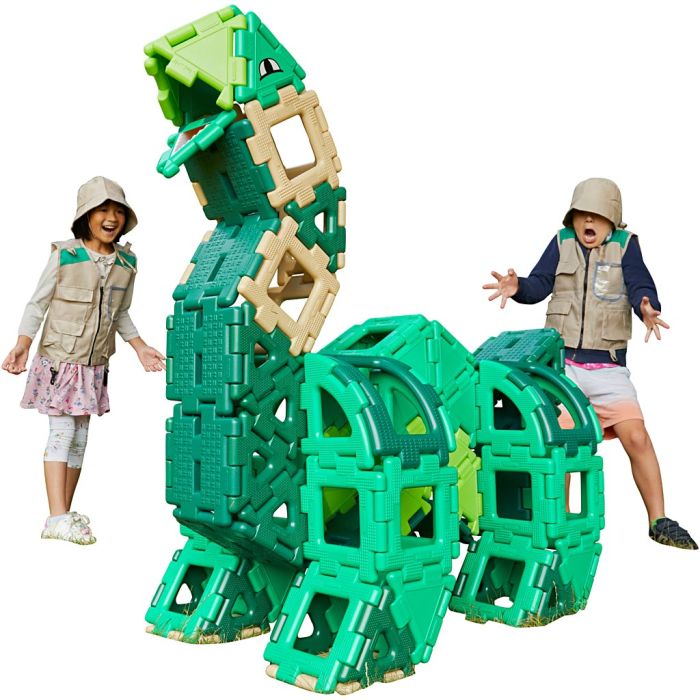 Polydron Giant-dinosaurie, stl. 21x21 cm, 130 delar/ 1 förp.