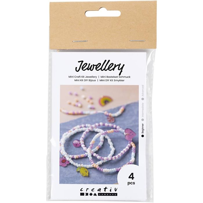Mini DIY Kit Smycken, Armband i krympplast, 1 förp.