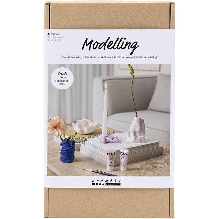 DIY Kit Modellera, Krukor och vaser, 1 förp.