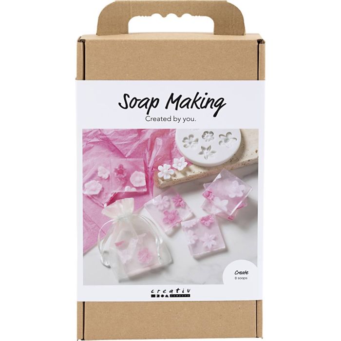 DIY Kit Tvåltillverkning, Blommor, rosa, 1 förp.