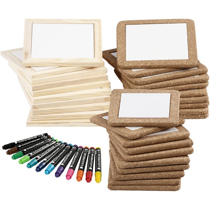 Grupp DIY Kit Måla grytunderlägg, standardfärger, kompletterande färger, 30 st., 1 set
