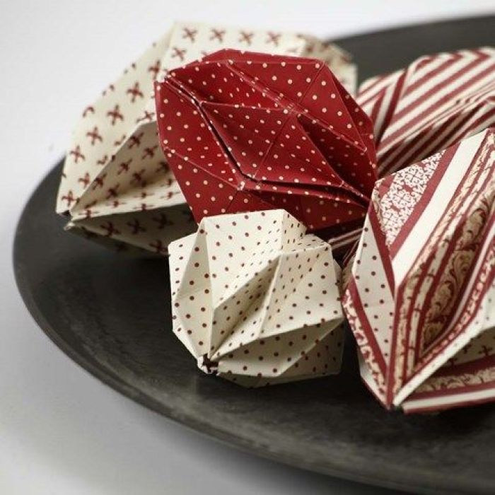 Origamivikta kulor i Copenhagen designpapper