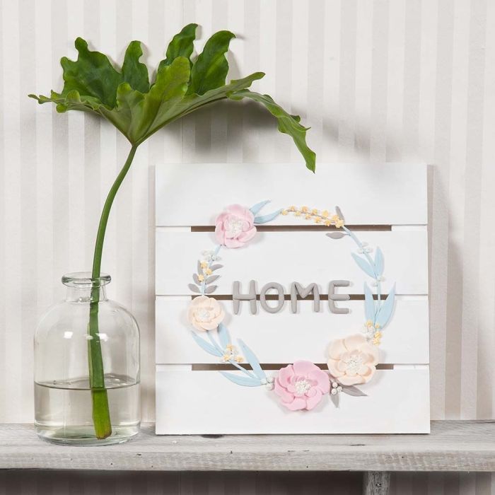 Blomsterkrans av Silk Clay och Silk Clay Creamy
