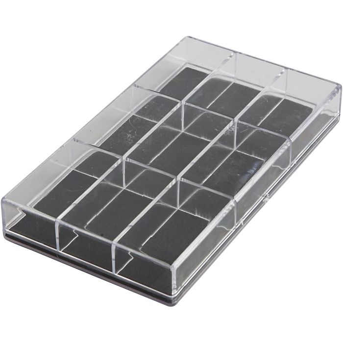 Akrylaskar, H: 2.4 cm, L: 16.5 cm, B: 9,3 cm, 100 st./ 1 förp.