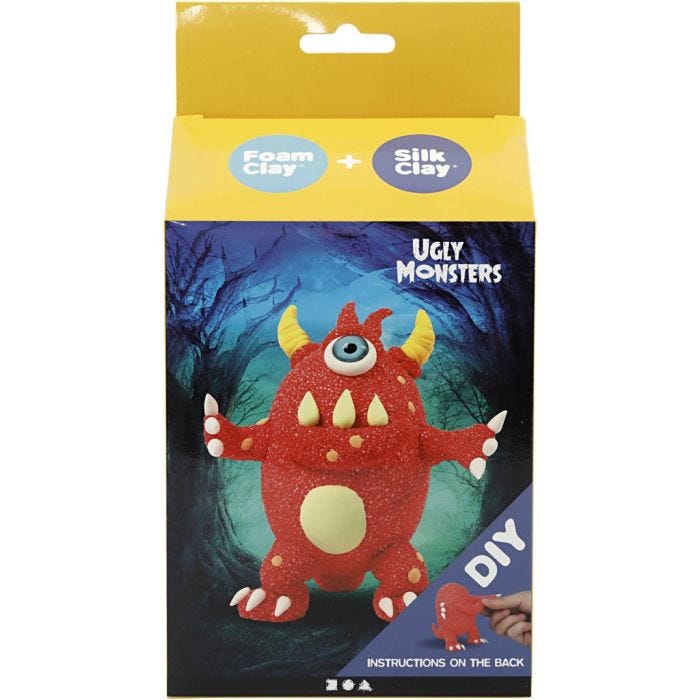 Funny Friends, monster, röd, 1 förp.