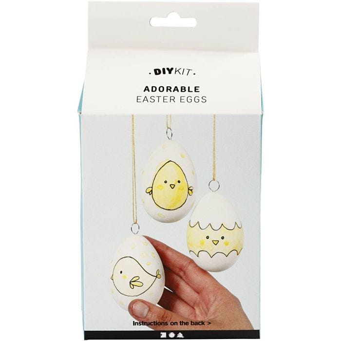 Påskägg, vänner och familj, 18 set/ 1 förp.