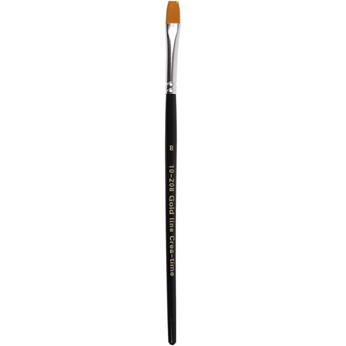 Gold Line-penslar, 8, L: 18,5 cm, B: 8 mm, platta, 12 st./ 1 förp.