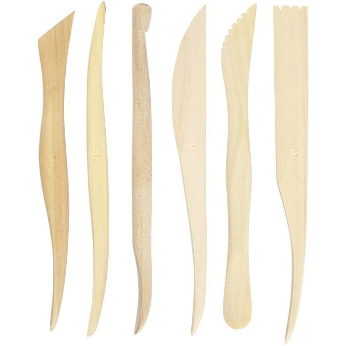 Modelleringspinnar, L: 15 cm, 6 st./ 1 förp.