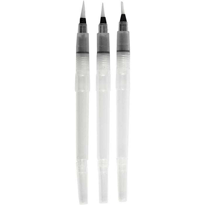 Vattenpenslar, stl. S+M+L, 10 ml, 3 st./ 1 förp.