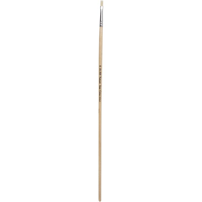 Natur Line Penslar, 0, B: 4 mm, Långa skaft, 12 st./ 1 förp.