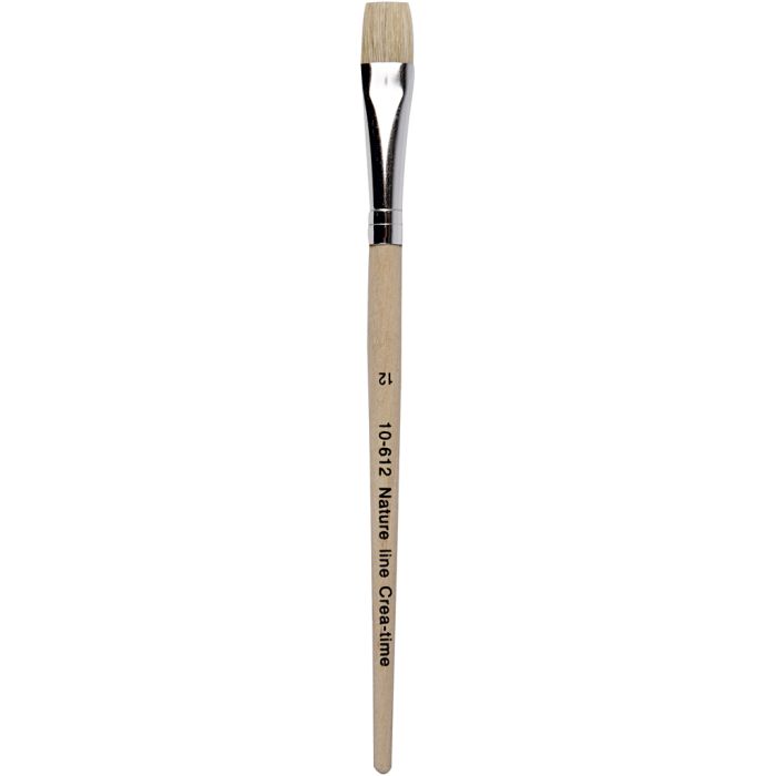Natur Line Penslar, nr. 12, L: 19 cm, B: 11 mm, platta, 12 st./ 1 förp.