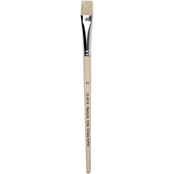 Natur Line Penslar, 14, L: 20 cm, B: 15 mm, platta, 12 st./ 1 förp.