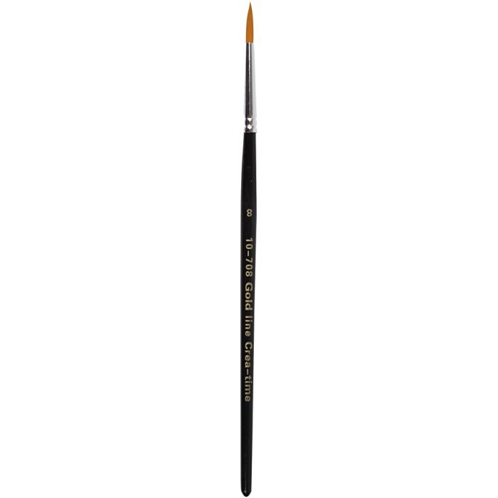Gold Line-penslar, 8, L: 18,5 cm, B: 3 mm, runda, 12 st./ 1 förp.
