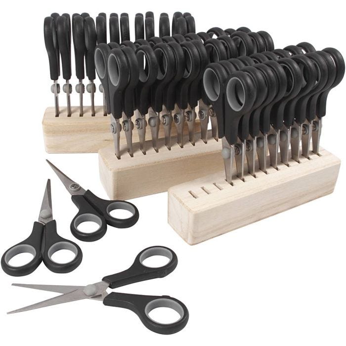 Barnsax, L: 14 cm, höger &amp; vänster, svart, 1 set