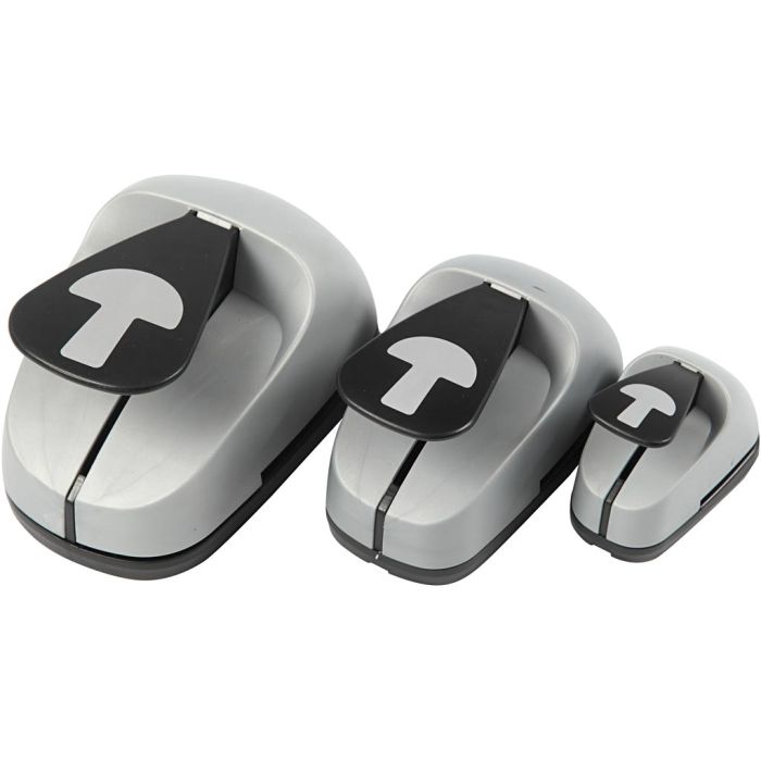 Lager-på-lager stansar, svampar, stl. 25+50+75 mm, 3 st./ 1 förp.