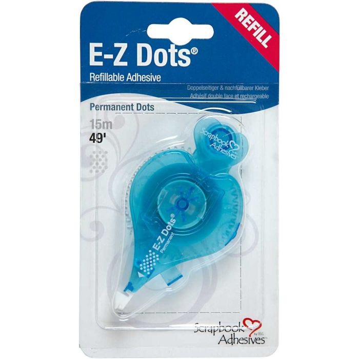 E-Z Runner® - refill, Prickar, permanent, B: 8 mm, 15 m/ 1 rl.