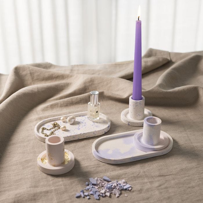 Start DIY Kit: Lär dig gjuta fat och ljushållare i Resin gjutmassa