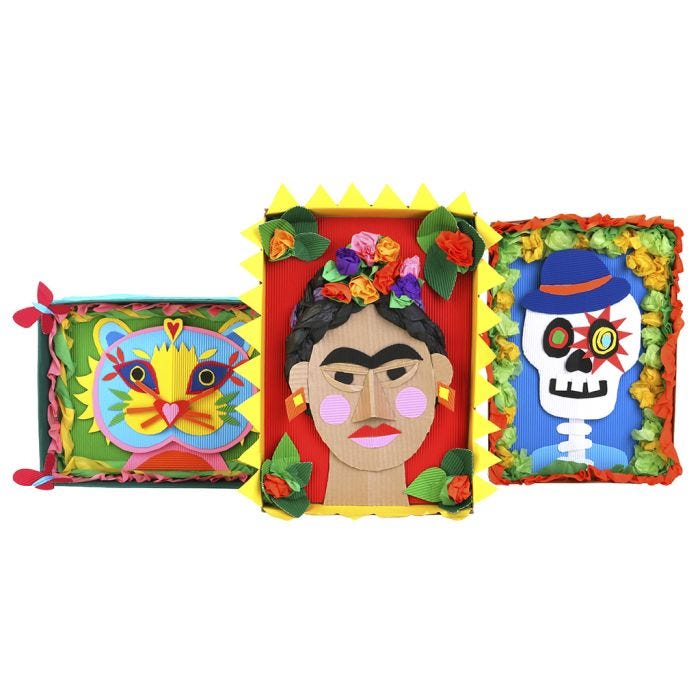 Frida Kahlos Mexiko - assemblagebilder