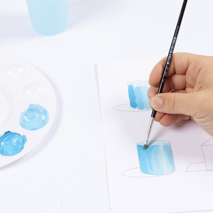 Så skapar du 3D- och skuggeffekter med gouachefärg