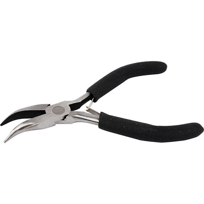 Böjd spetstång, L: 12,4 cm, 1 st.