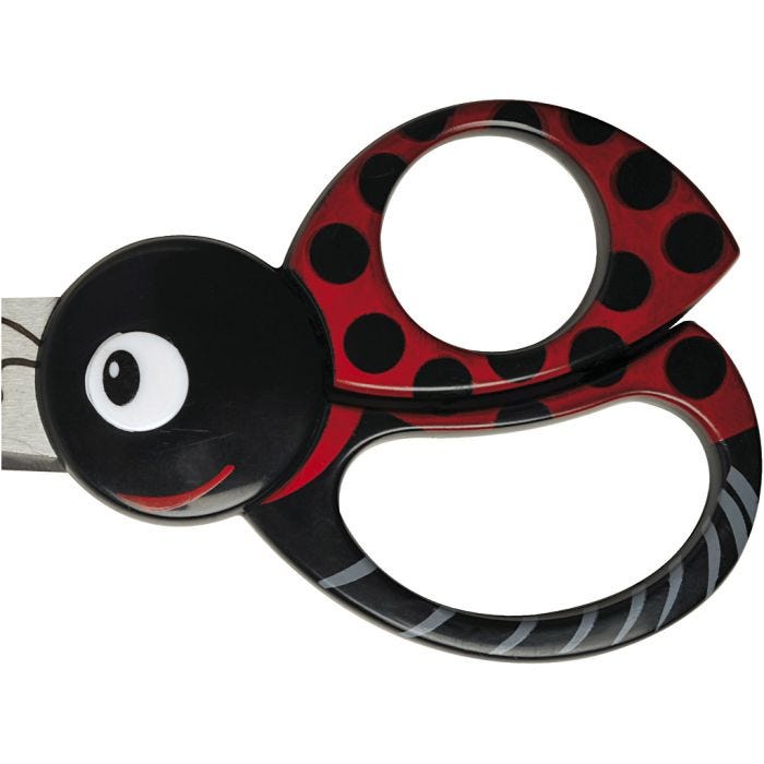 Barnsax med Djurmotiv, Nyckelpiga, L: 13 cm, 1 st.