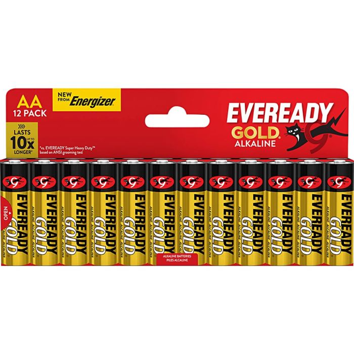 Batterier, AA, 12 st./ 1 st.