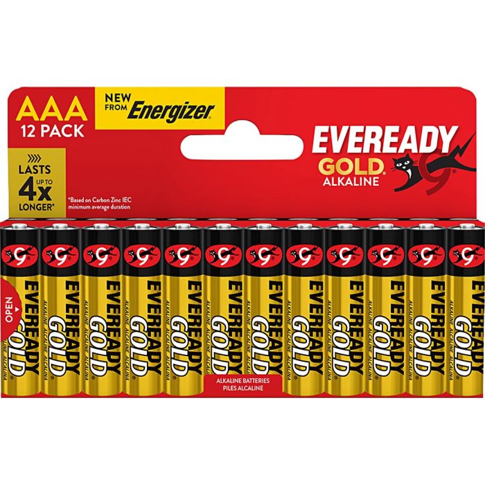 Batterier, AAA, 12 st./ 1 st.