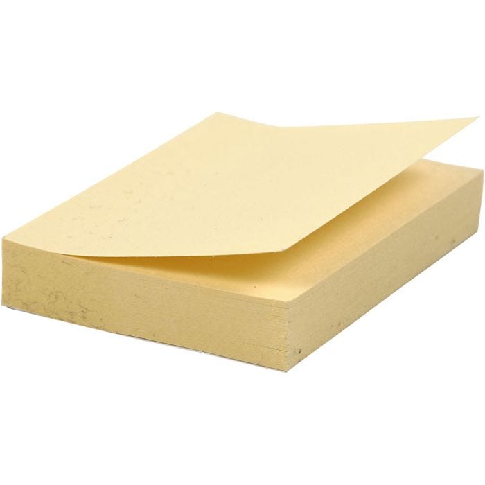 Post-it-lappar, stl. 38x50 mm, 12 st./ 1 förp.