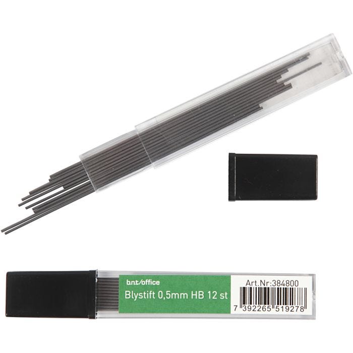 Stift till stiftblyerts, tjocklek 0,5 mm, 24x12 st./ 1 förp.