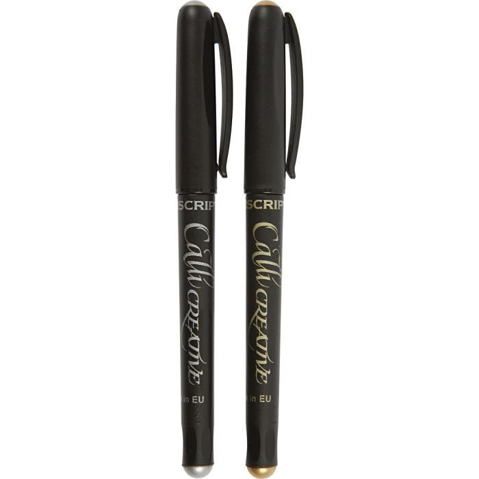 Kalligrafipennor, Tusch, tjocklek 2.4 mm, 2 st./ 1 förp.