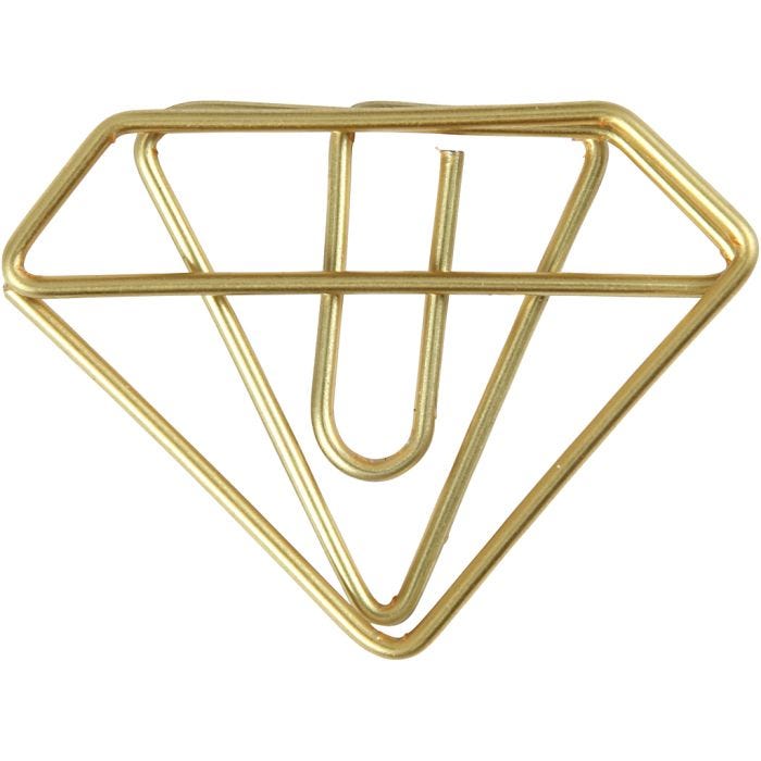 Gem, diamant, H: 25 mm, B: 35 mm, guld, 6st./ 1 förp.