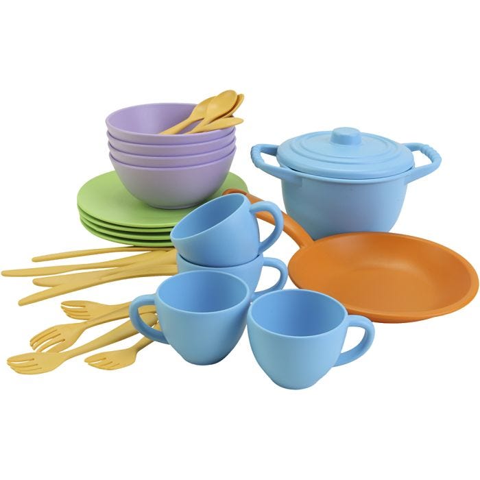 green toys Matservis, 27 delar/ 1 set
