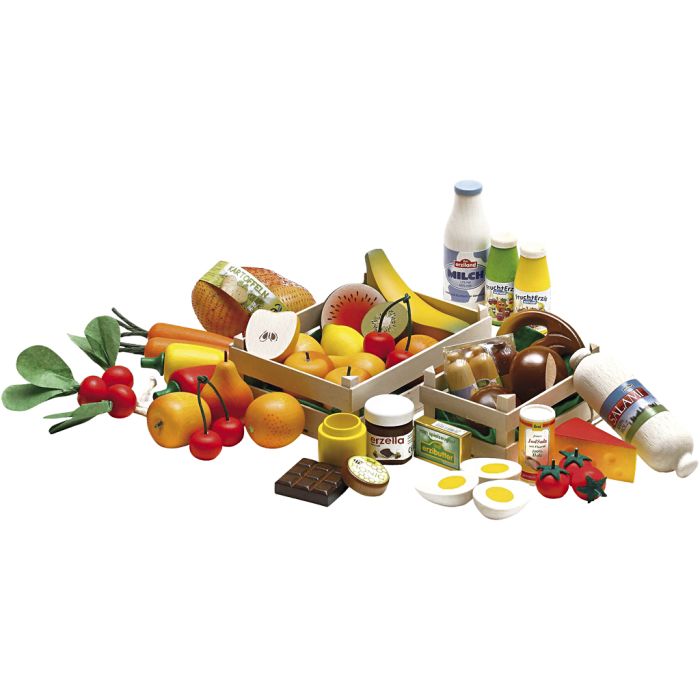 Matvaror i trä, stl. 214x214x220 mm, 43 st./ 1 förp.