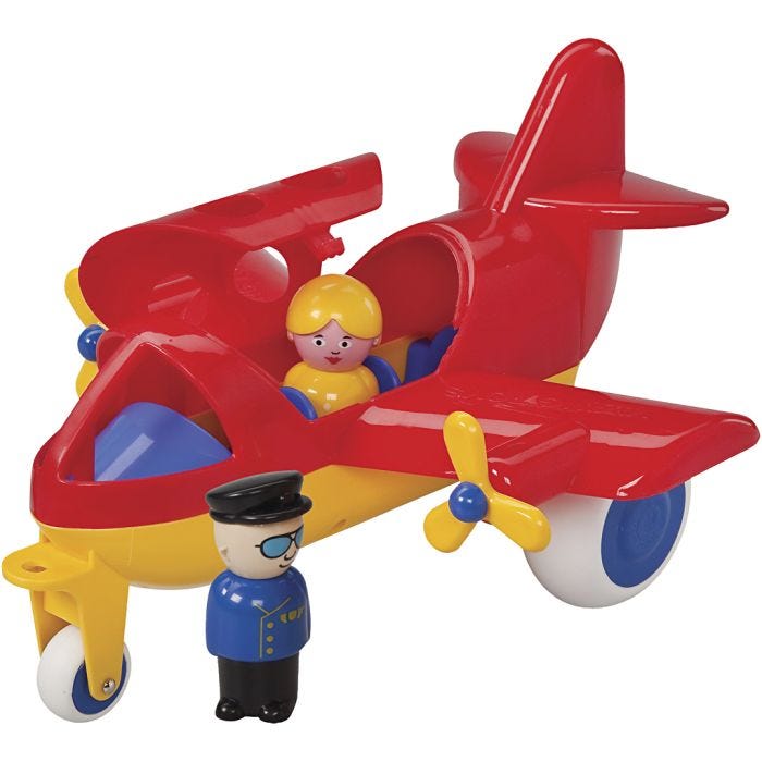 Jumbo Flygplan, stl. 28 cm, 1 st.