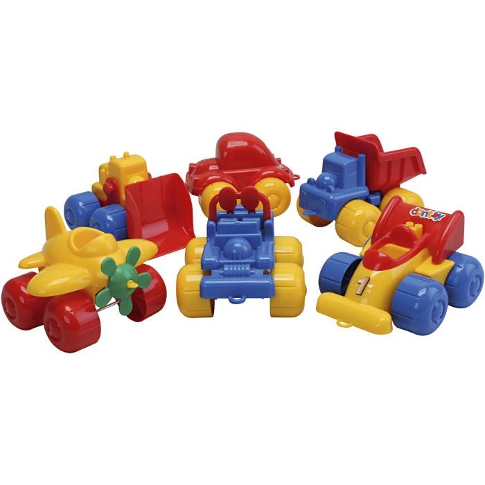 dantoy Fordon, stl. 17 cm, Innehållet kan variera , 6 mix./ 1 set