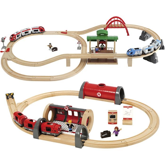 BRIO tågbaneset, 62 st./ 1 set