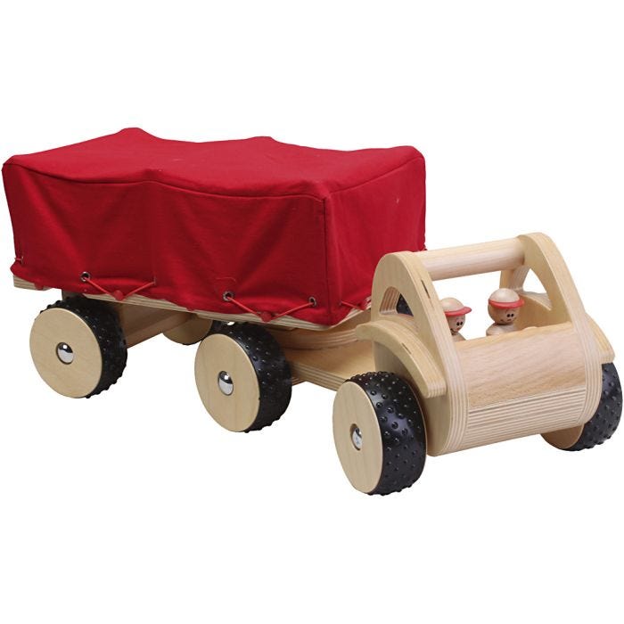 Gigant truck med timmerstockar, stl. 54x21,5x33 cm, 1 förp.