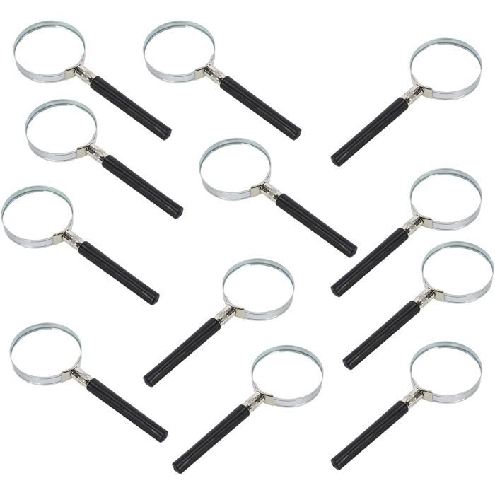 Förstoringsglas, stl. 15 cm, 12 st./ 1 set