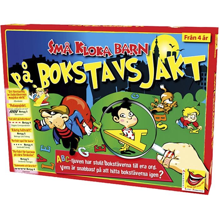 Bokstavsjakt, SE, 1 st.