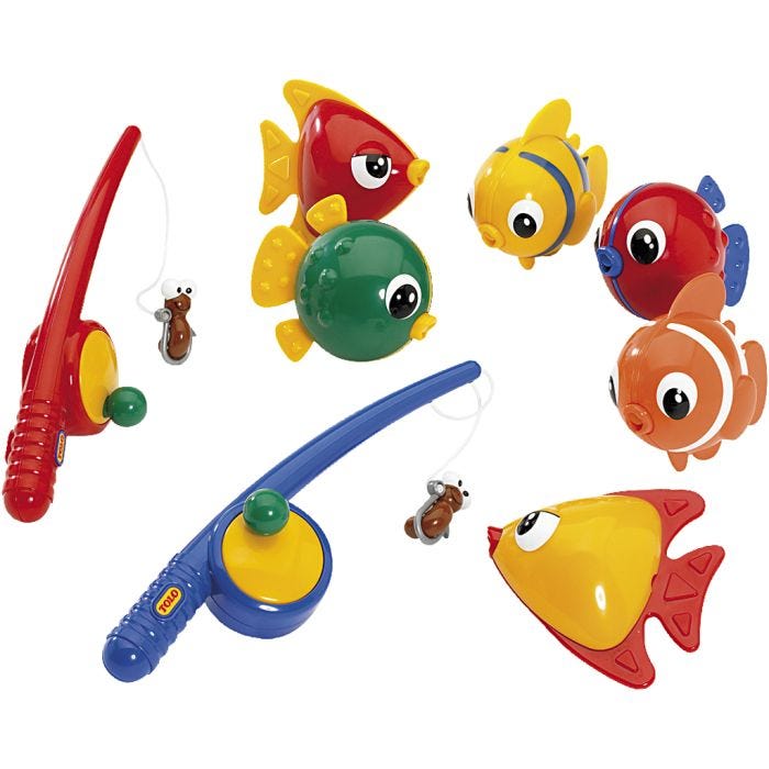 TOLO magnetiskt fiskespel, 8 st./ 1 förp.