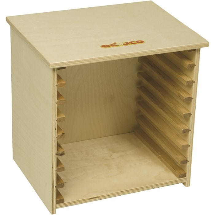 Pusselhylla för 8 pussel Pussel 24 x 24 cm. Stl. 27,5 x 21 x 29 cm, 1 st.