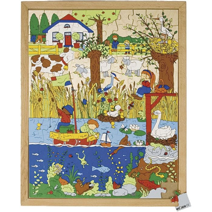 Educo Träpusselspel, stl. 40x50 cm, 120 brickor, 1 st.