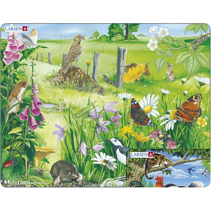 Pussel, stl. 28x36 cm, 20-23 brickor, 2 st./ 1 set