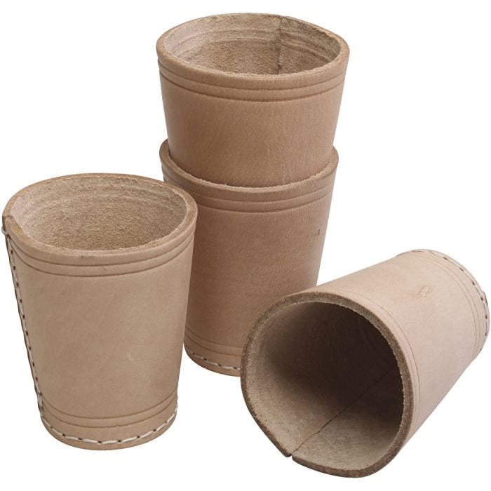 Tärningsbägare, 4 st./ 1 set